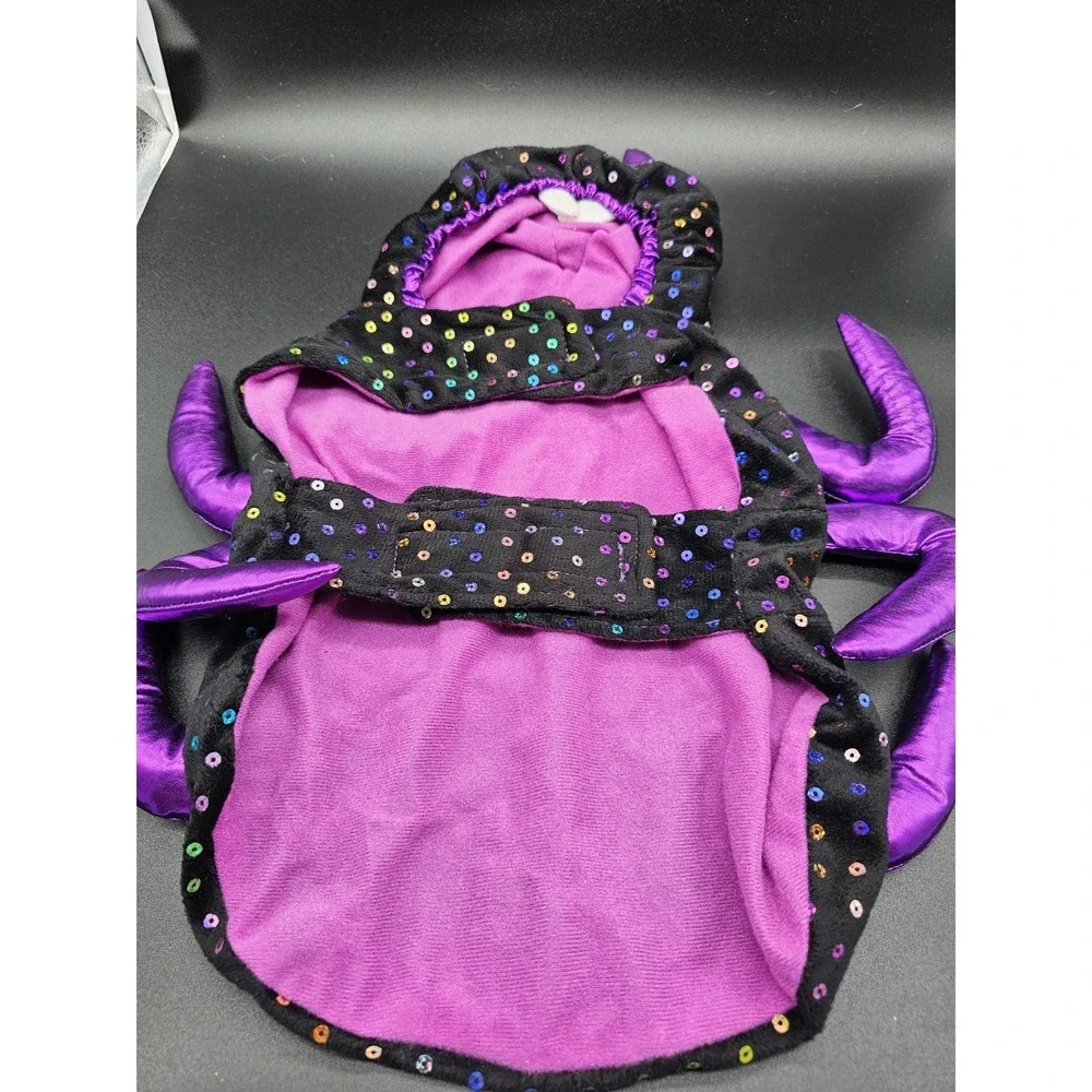 Black & Purple Sparkle Spider Dog Costume Medium Dog Costume‎
